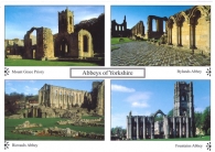 Abbeys of Yorkshire postcards